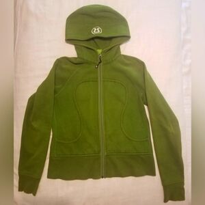 Lululemon Scuba Zip Hoodie Green Size 12